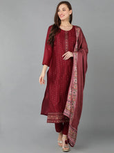 Women Silk Blend Embroidered Ethnic Motifs-PKSKD1847